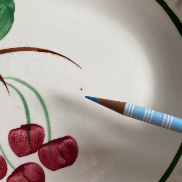 Vintage Blue Ridge Pottery Cherries serving platter Cherry Bounce - Picture 4 of 10